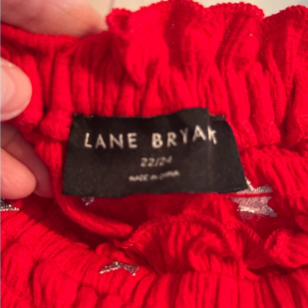 Lane Bryant Red Gauze Blouse